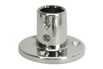 6039C – WHITECAP IND Boat Rail Fitting, Round Base 90 Degree Angle 1-5/8 Inch Center To Center Hole Stainless Steel S...